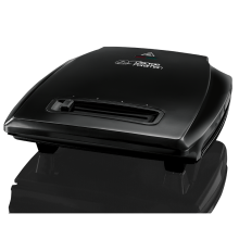 Entertaining 7 Portion Black Grill with Variable Temperature