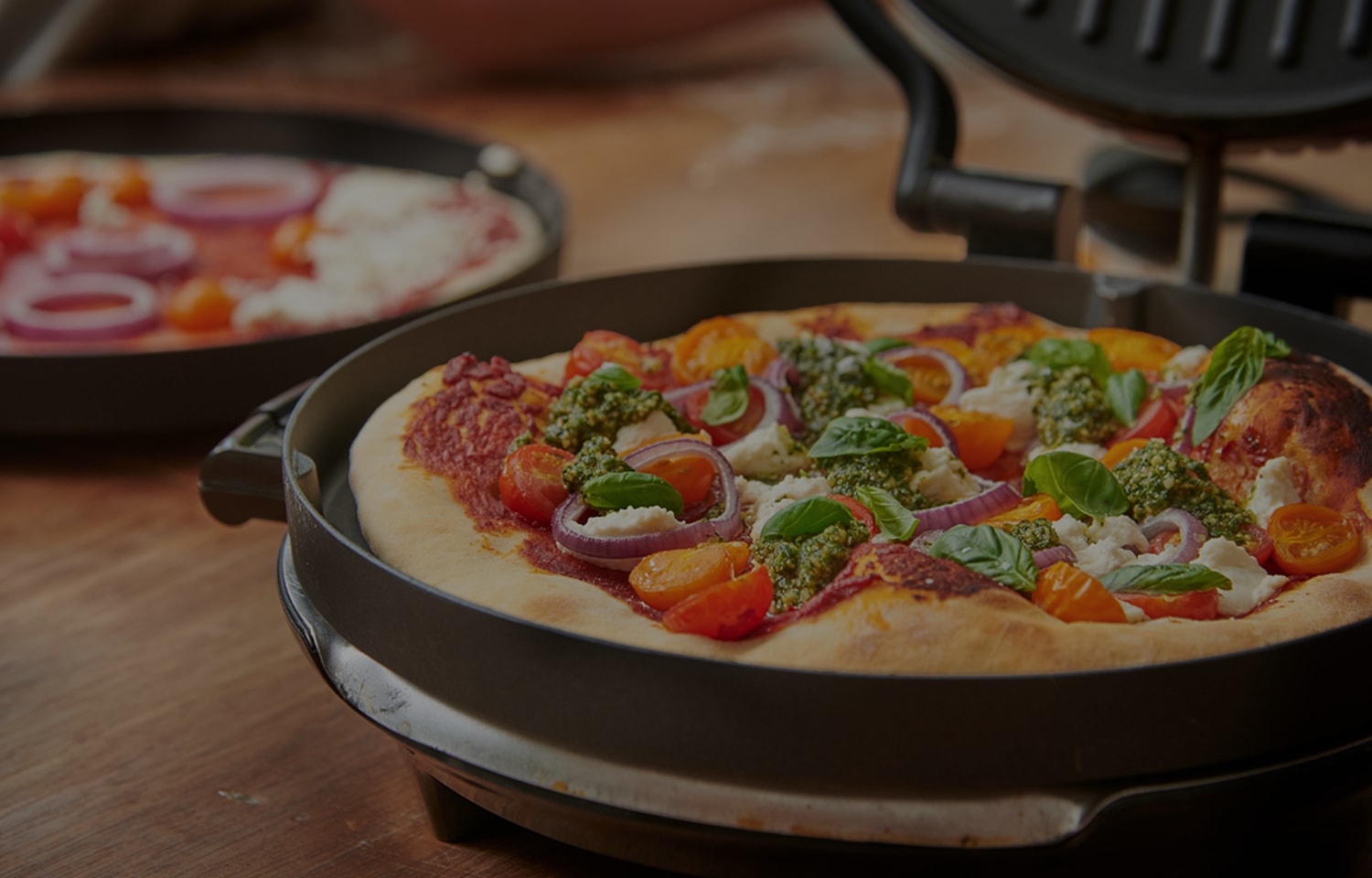 Gluten Free Tomato, Ricotta and Basil Pizza