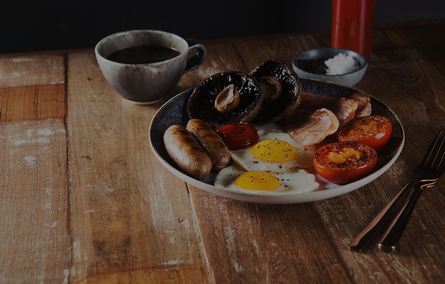 Grilled Full English Breakfast