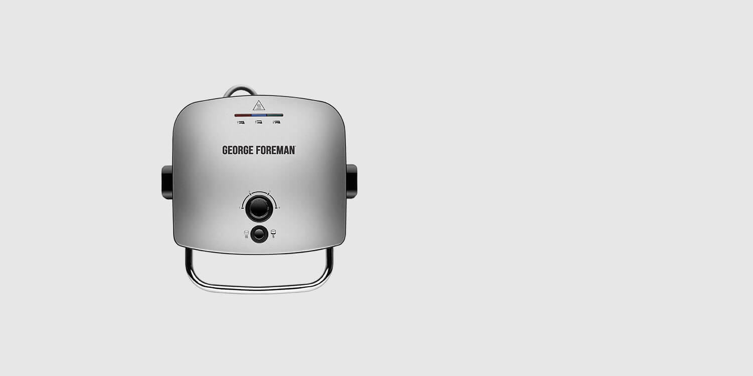 George Foreman Family 5 Portion Silver Grill and Melt Advance