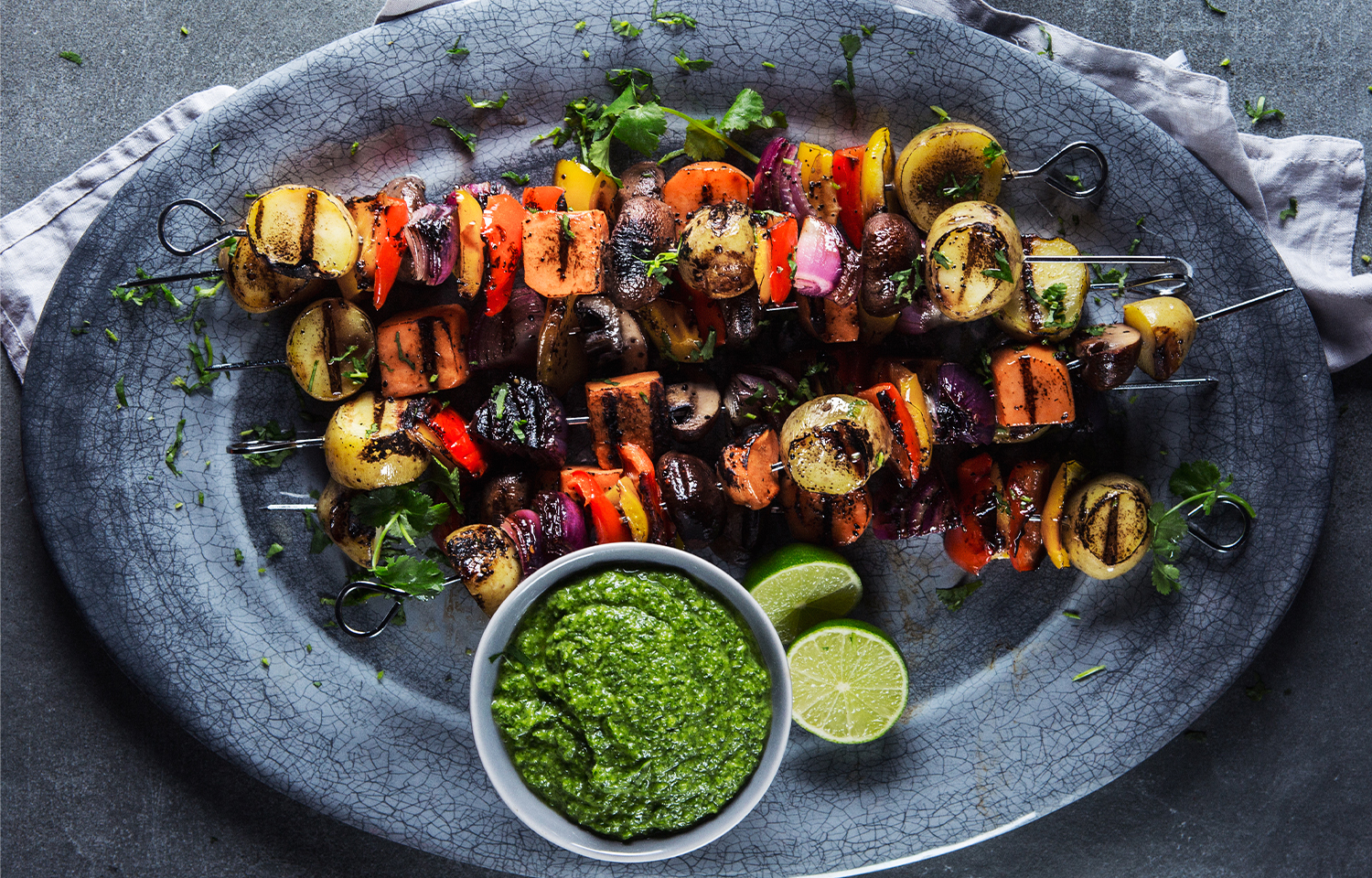 Vegetable Skewers George Foreman Grills