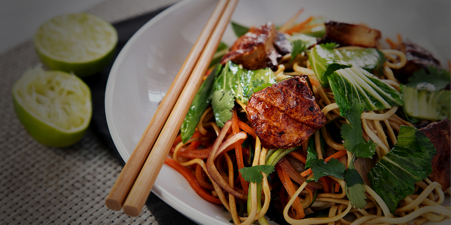 Fideos Chinos Vegetarianos con Pak Choi - Cilantro and Citronella